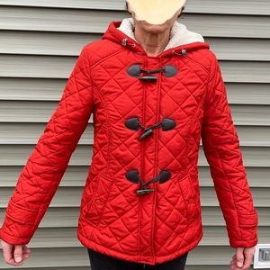 Women’s Kenneth Cole winter quilted coat. Burnt orange. Size M.